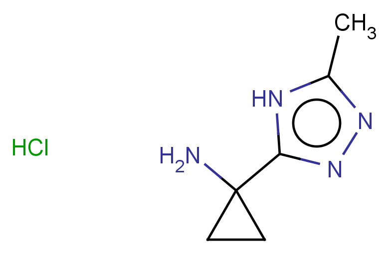 1-(5-methyl-4H-1,2,4-triazol-3-yl)cyclopropan-1-amine hydrochloride