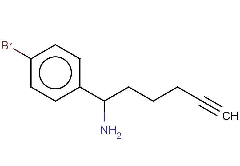 1-(4-bromophenyl)hex-5-yn-1-amine