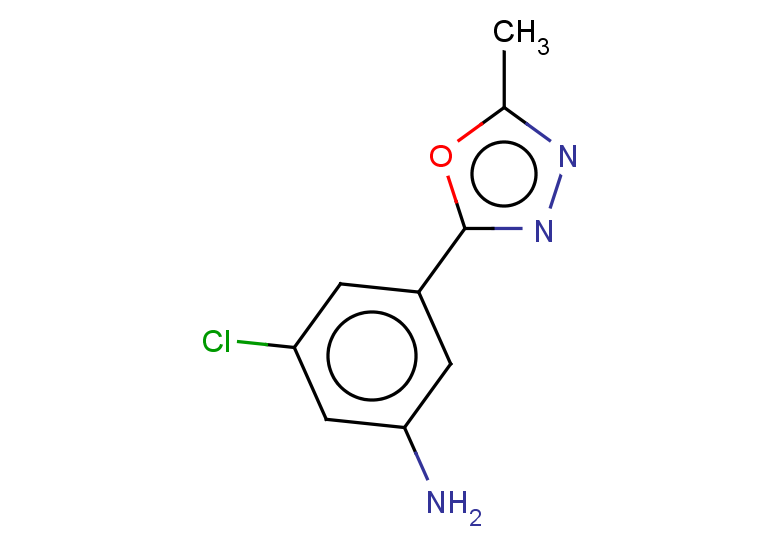 3-chloro-5-(5-methyl-1,3,4-oxadiazol-2-yl)aniline