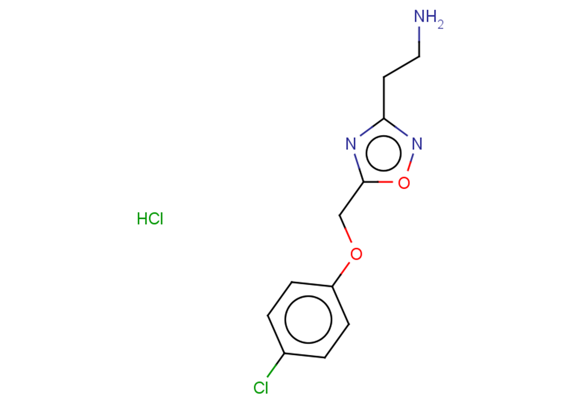 2-(5-((4-chlorophenoxy)methyl)-1,2,4-oxadiazol-3-yl)ethanamine hydrochloride