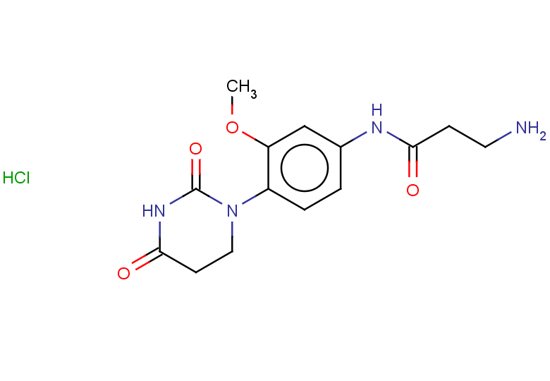 3-amino-N-[4-(2,4-dioxo-1,3-diazinan-1-yl)-3-methoxyphenyl]propanamide hydrochloride