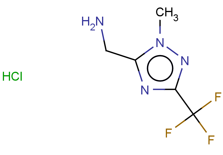[1-methyl-3-(trifluoromethyl)-1H-1,2,4-triazol-5-yl]methanamine hydrochloride