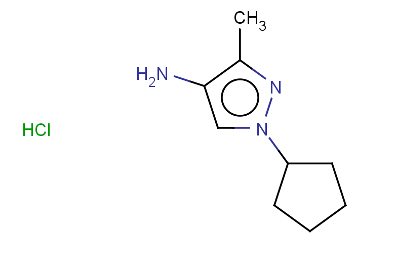 1-cyclopentyl-3-methyl-1H-pyrazol-4-amine hydrochloride
