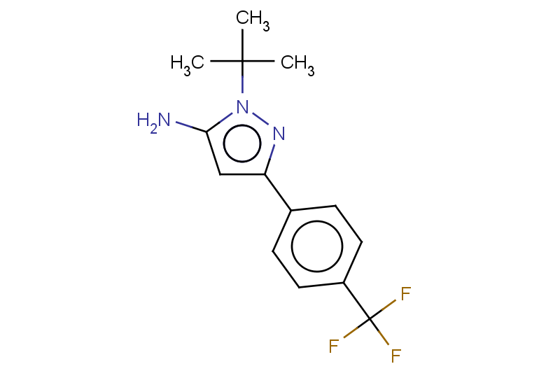 1-tert-butyl-3-[4-(trifluoromethyl)phenyl]-1H-pyrazol-5-amine