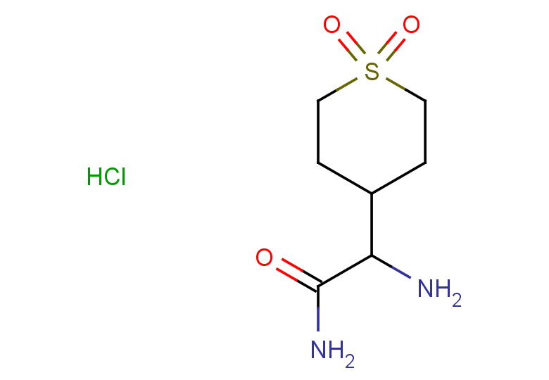 2-amino-2-(1,1-dioxo-1lambda6-thian-4-yl)acetamide hydrochloride