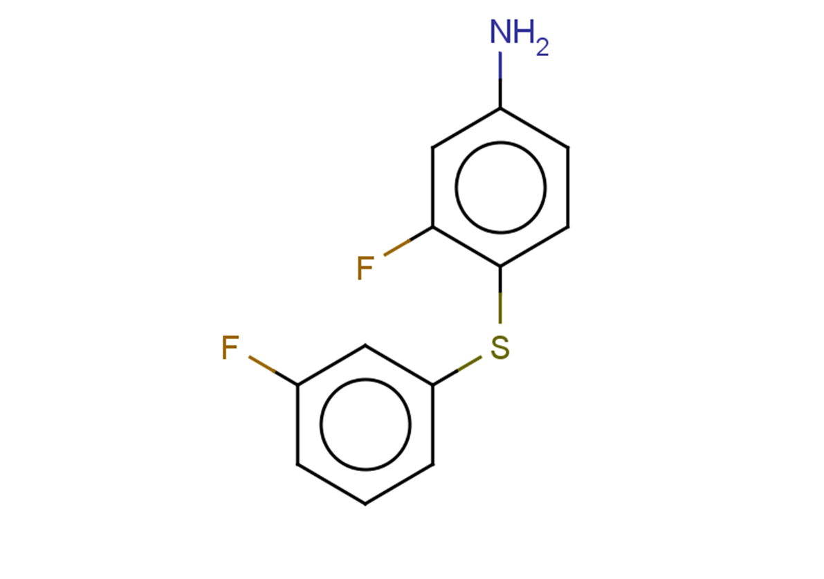 3-fluoro-4-[(3-fluorophenyl)sulfanyl]aniline