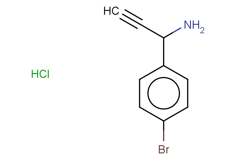1-(4-bromophenyl)prop-2-yn-1-amine hydrochloride