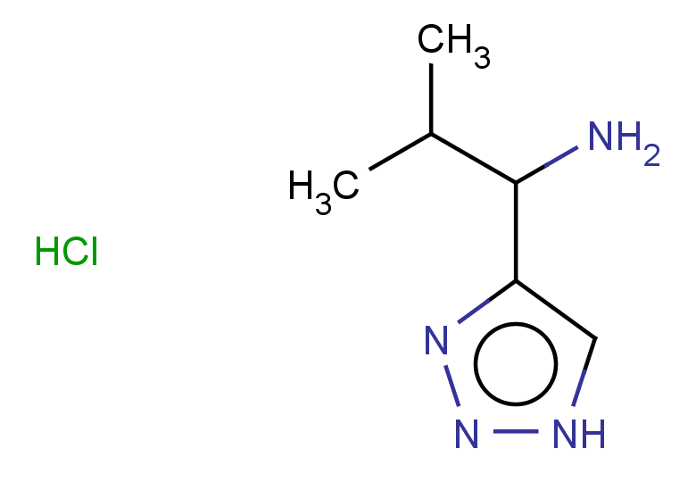 2-methyl-1-(1H-1,2,3-triazol-4-yl)propan-1-amine hydrochloride