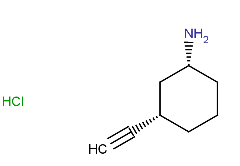 rac-(1R,3S)-3-ethynylcyclohexan-1-amine hydrochloride, cis