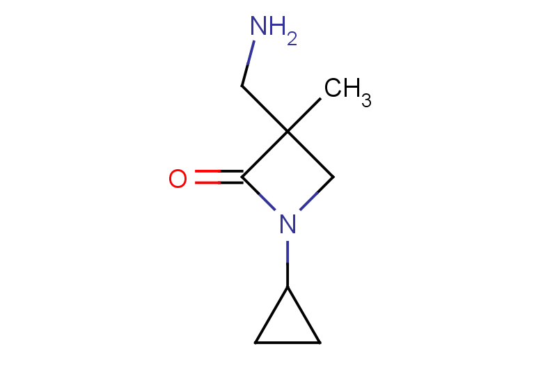3-(aminomethyl)-1-cyclopropyl-3-methylazetidin-2-one
