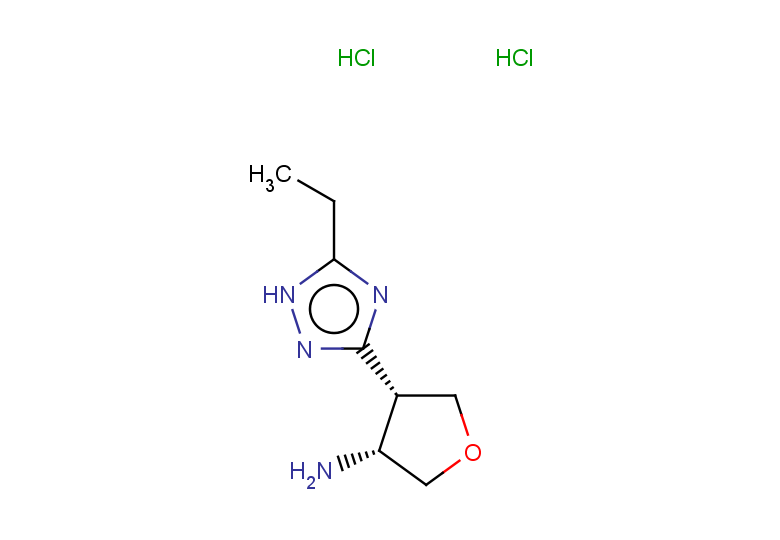 rac-(3R,4R)-4-(5-ethyl-1H-1,2,4-triazol-3-yl)oxolan-3-amine dihydrochloride, cis