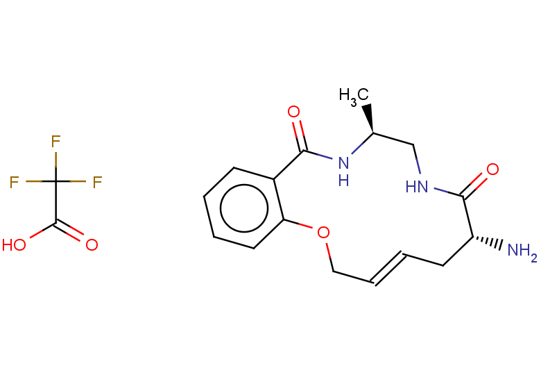 (6R,10S)-6-amino-10-methyl-5,6,7,8,9,10,11,12-octahydro-2H-1,8,11-benzoxadiazacyclotetradecine-7,12-dione, trifluoroacetic acid