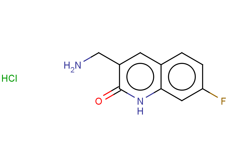 3-(aminomethyl)-7-fluoro-1,2-dihydroquinolin-2-one hydrochloride