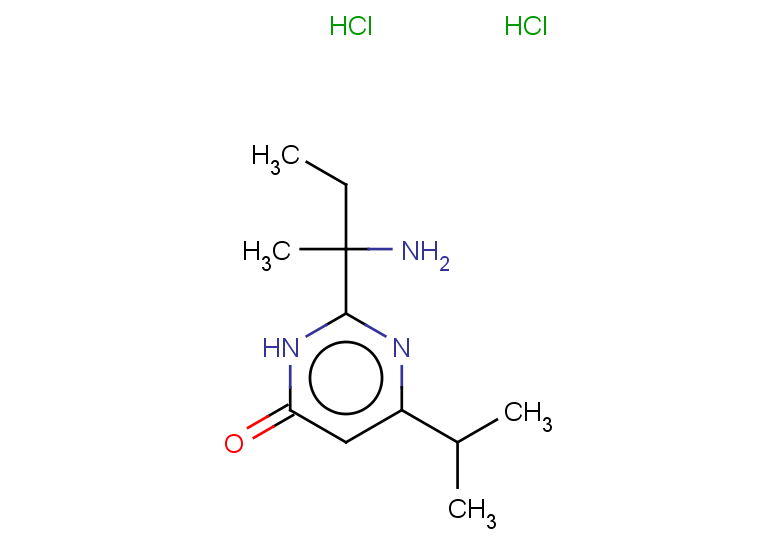 2-(2-aminobutan-2-yl)-6-(propan-2-yl)-3,4-dihydropyrimidin-4-one dihydrochloride