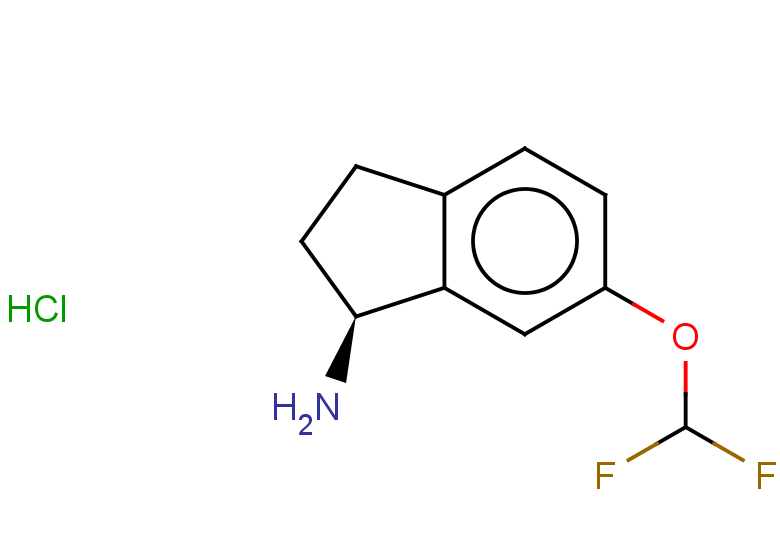 (1S)-6-(difluoromethoxy)-2,3-dihydro-1H-inden-1-amine hydrochloride