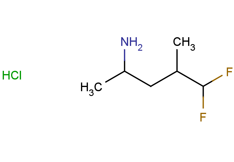5,5-difluoro-4-methylpentan-2-amine hydrochloride