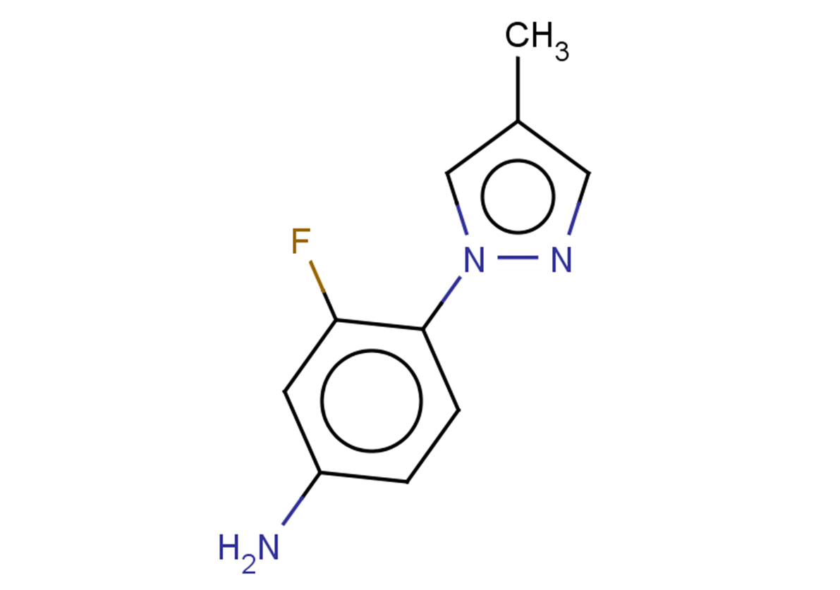 3-fluoro-4-(4-methyl-1H-pyrazol-1-yl)aniline