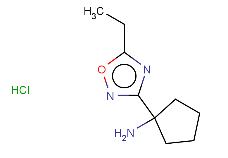 1-(5-ethyl-1,2,4-oxadiazol-3-yl)cyclopentan-1-amine hydrochloride