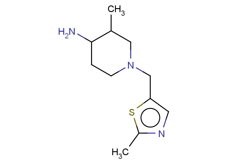 3-methyl-1-[(2-methyl-1,3-thiazol-5-yl)methyl]piperidin-4-amine
