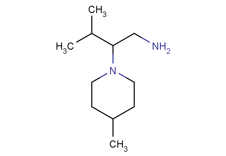 3-methyl-2-(4-methylpiperidin-1-yl)butan-1-amine