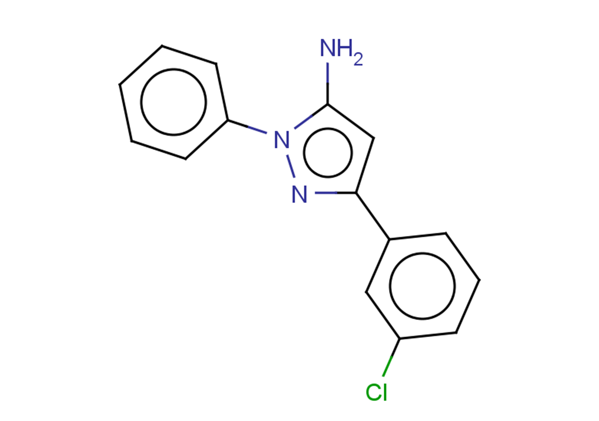 3-(3-chlorophenyl)-1-phenyl-1H-pyrazol-5-amine