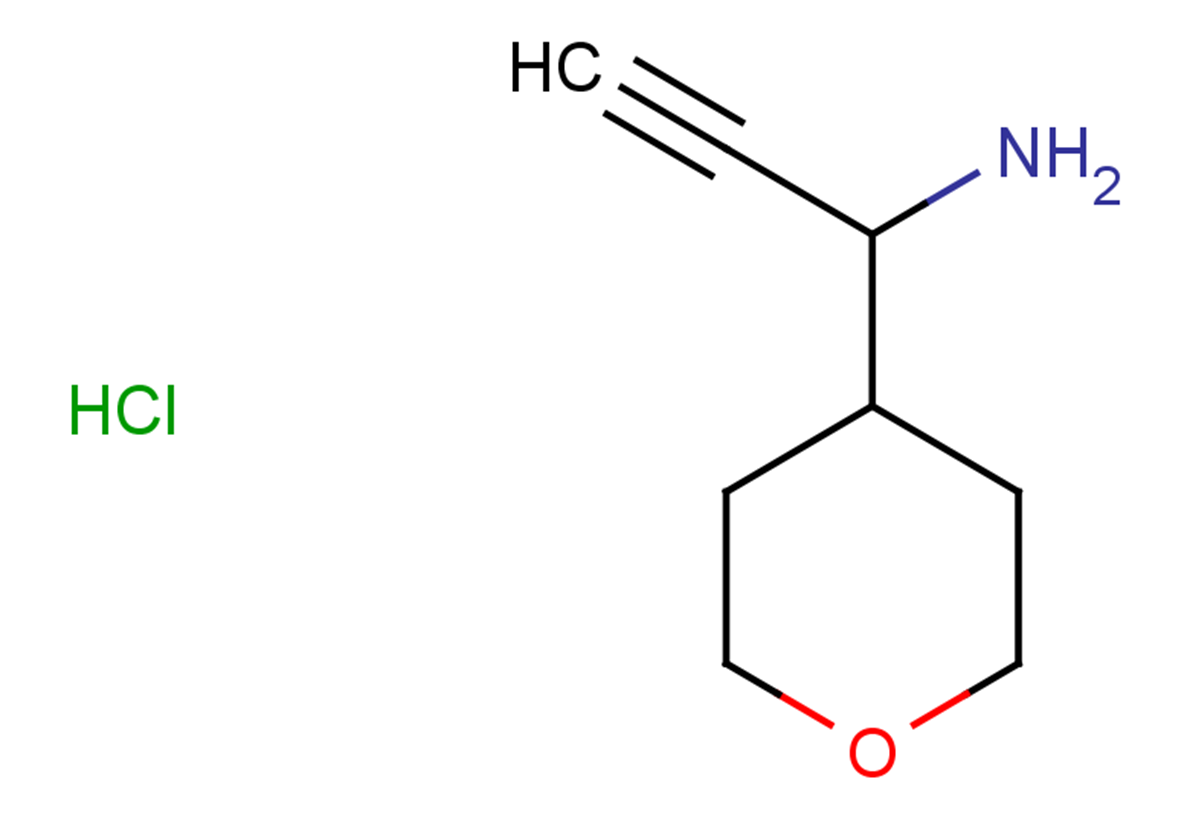 1-(oxan-4-yl)prop-2-yn-1-amine hydrochloride