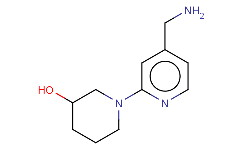 1-[4-(aminomethyl)pyridin-2-yl]piperidin-3-ol