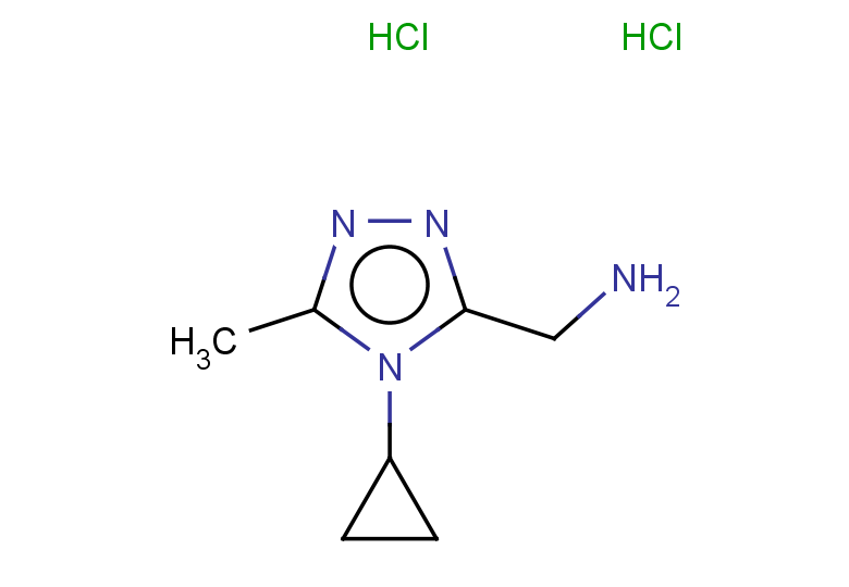 (4-cyclopropyl-5-methyl-4H-1,2,4-triazol-3-yl)methanamine dihydrochloride