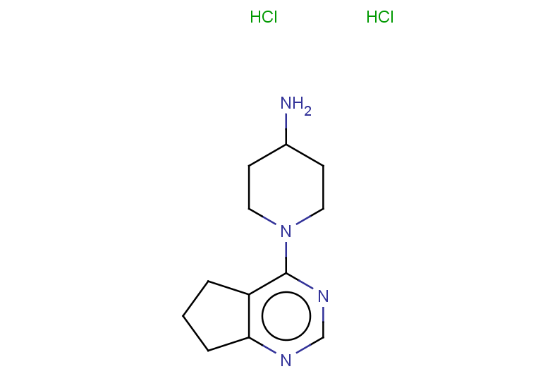 1-{5H,6H,7H-cyclopenta[d]pyrimidin-4-yl}piperidin-4-amine dihydrochloride