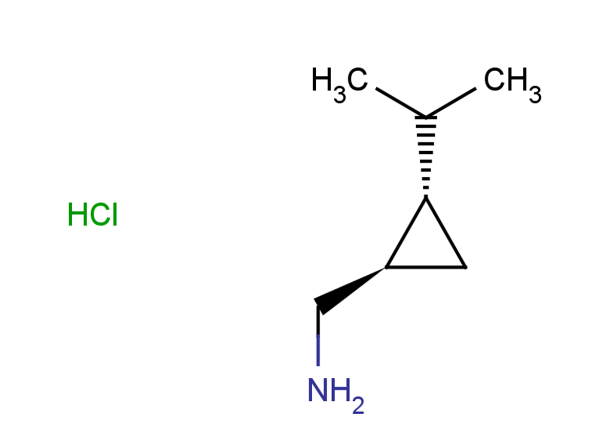 rac-[(1R,2S)-2-(propan-2-yl)cyclopropyl]methanamine hydrochloride, trans