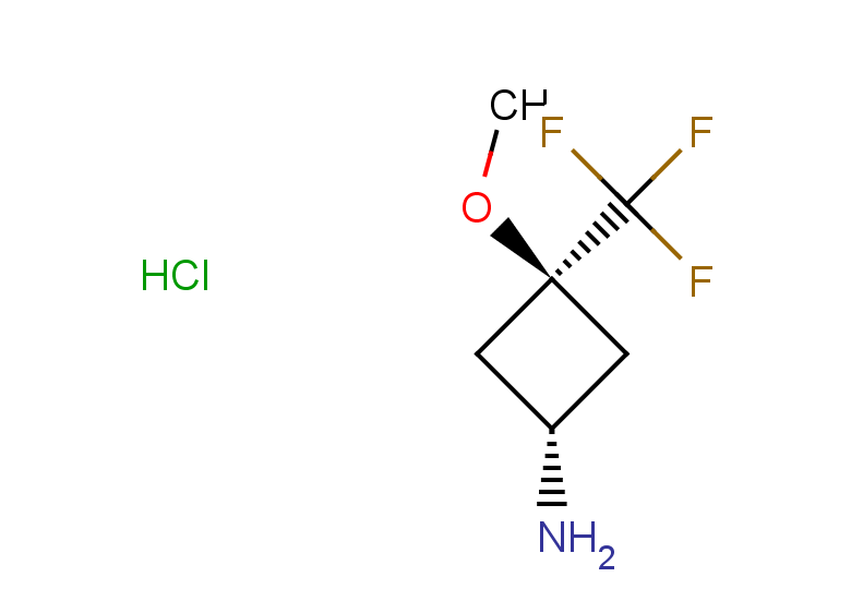 rac-(1r,3r)-3-methoxy-3-(trifluoromethyl)cyclobutan-1-amine hydrochloride, cis