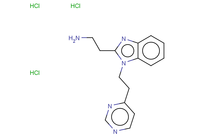 2-{1-[2-(pyrimidin-4-yl)ethyl]-1H-1,3-benzodiazol-2-yl}ethan-1-amine trihydrochloride