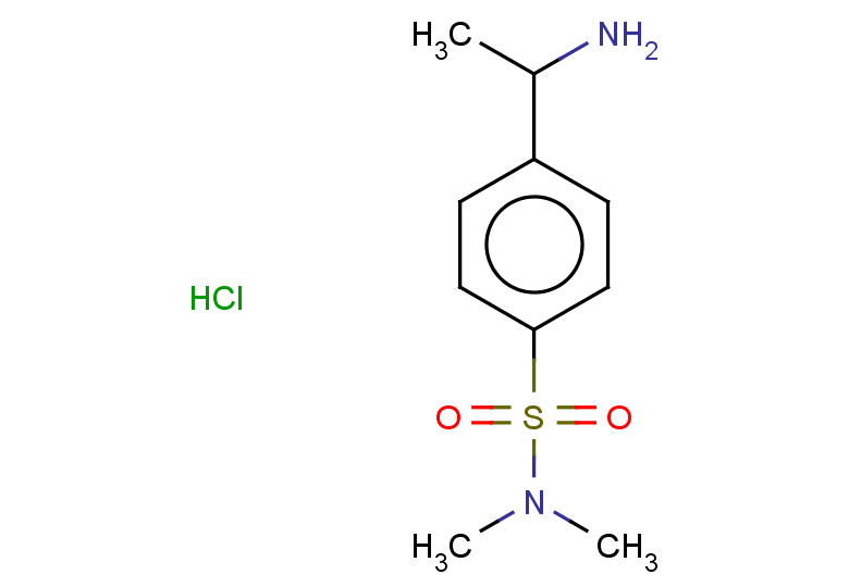 4-(1-aminoethyl)-N,N-dimethylbenzene-1-sulfonamide hydrochloride