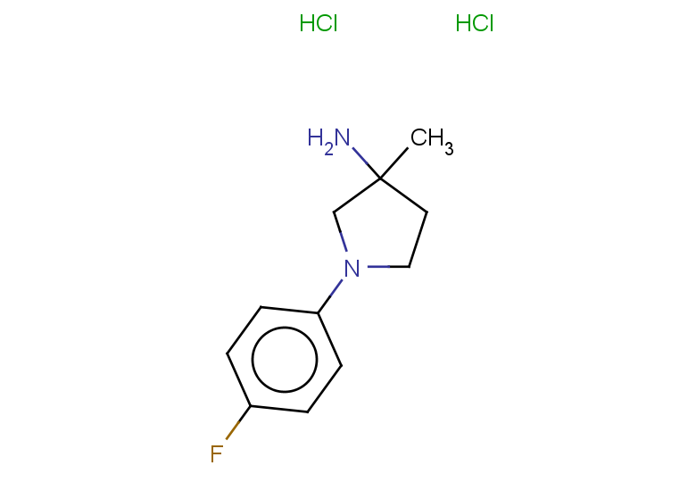 1-(4-fluorophenyl)-3-methylpyrrolidin-3-amine dihydrochloride