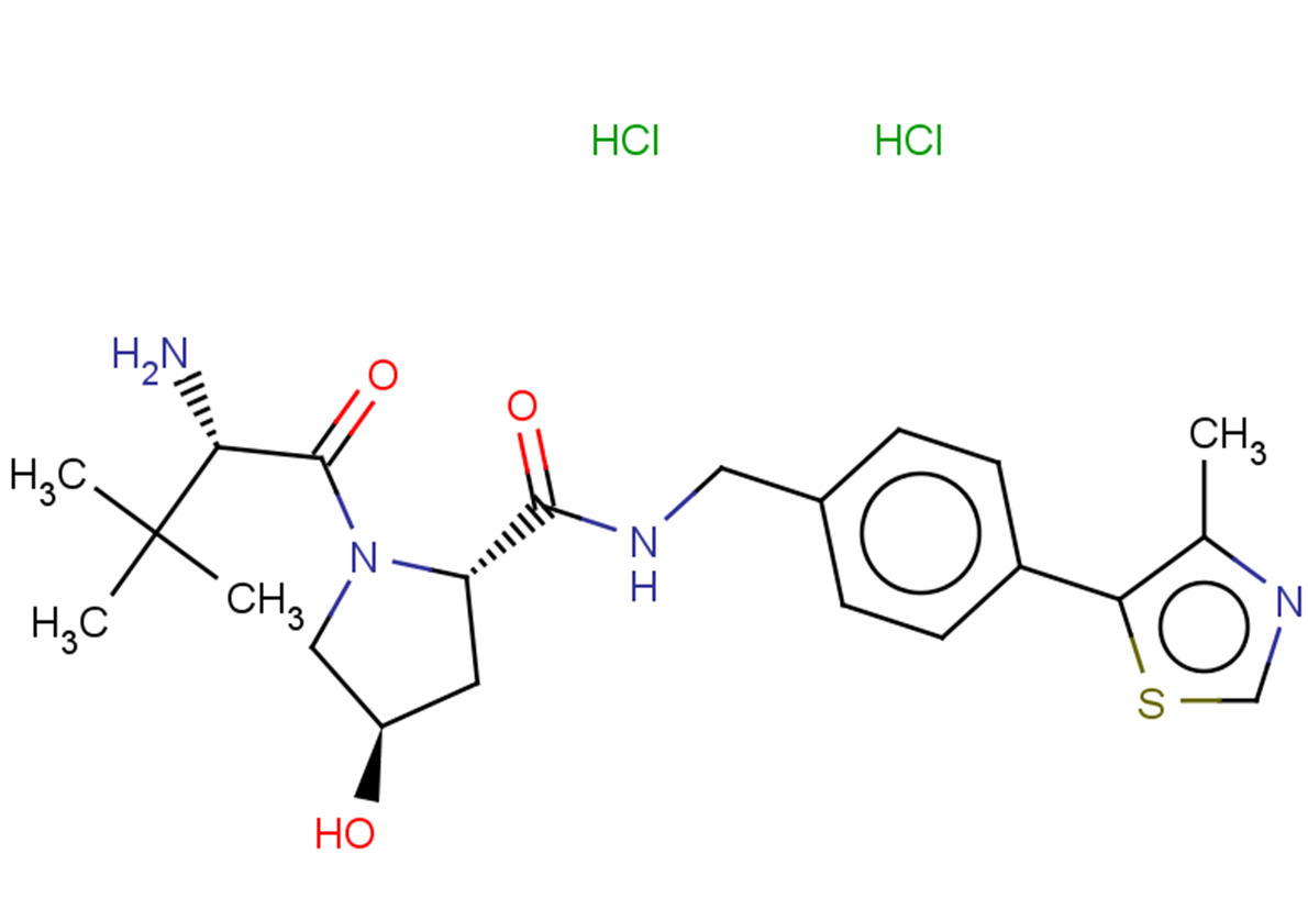 (2S,4R)-1-[(2S)-2-amino-3,3-dimethylbutanoyl]-4-hydroxy-N-{[4-(4-methyl-1,3-thiazol-5-yl)phenyl]methyl}pyrrolidine-2-carboxamide dihydrochloride