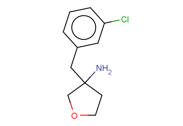3-[(3-chlorophenyl)methyl]oxolan-3-amine