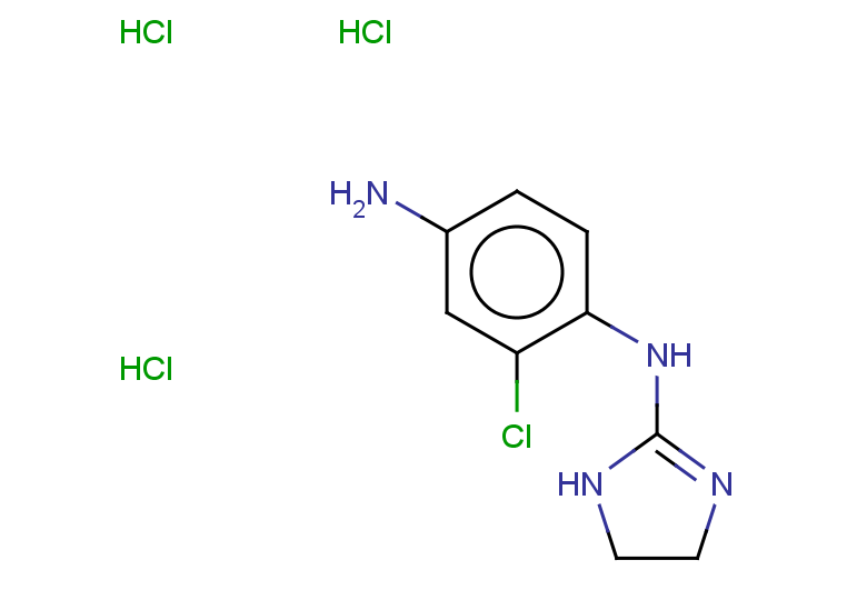 2-chloro-N1-(4,5-dihydro-1H-imidazol-2-yl)benzene-1,4-diamine trihydrochloride