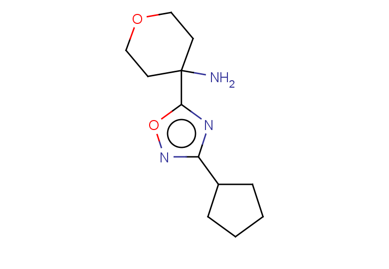 4-(3-cyclopentyl-1,2,4-oxadiazol-5-yl)oxan-4-amine