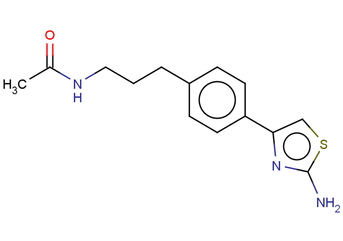 N-{3-[4-(2-amino-1,3-thiazol-4-yl)phenyl]propyl}acetamide