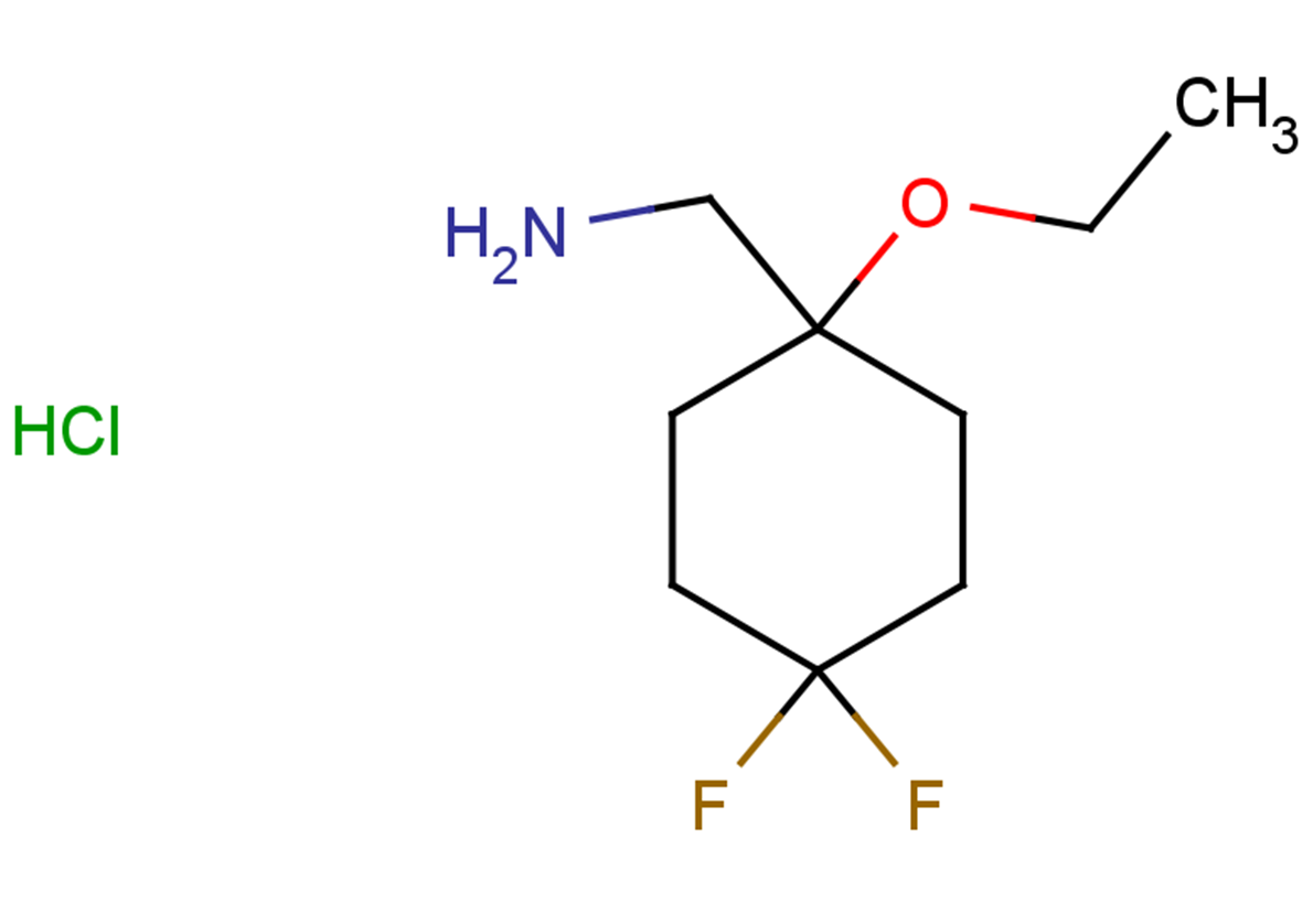 1-(1-ethoxy-4,4-difluorocyclohexyl)methanamine hydrochloride
