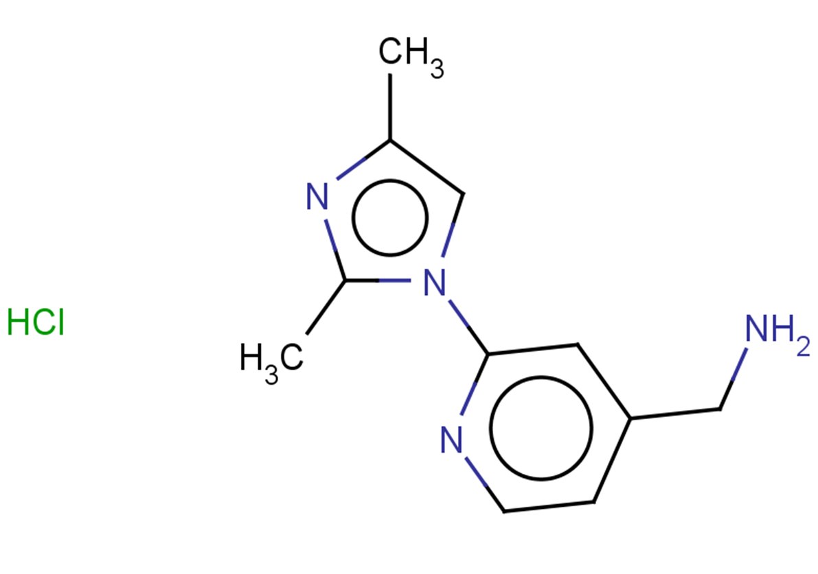 1-[2-(2,4-dimethyl-1H-imidazol-1-yl)pyridin-4-yl]methanamine hydrochloride