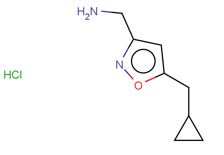 [5-(cyclopropylmethyl)-1,2-oxazol-3-yl]methanamine hydrochloride