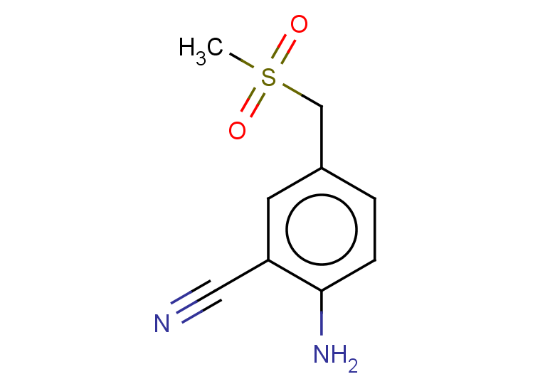 2-amino-5-(methanesulfonylmethyl)benzonitrile
