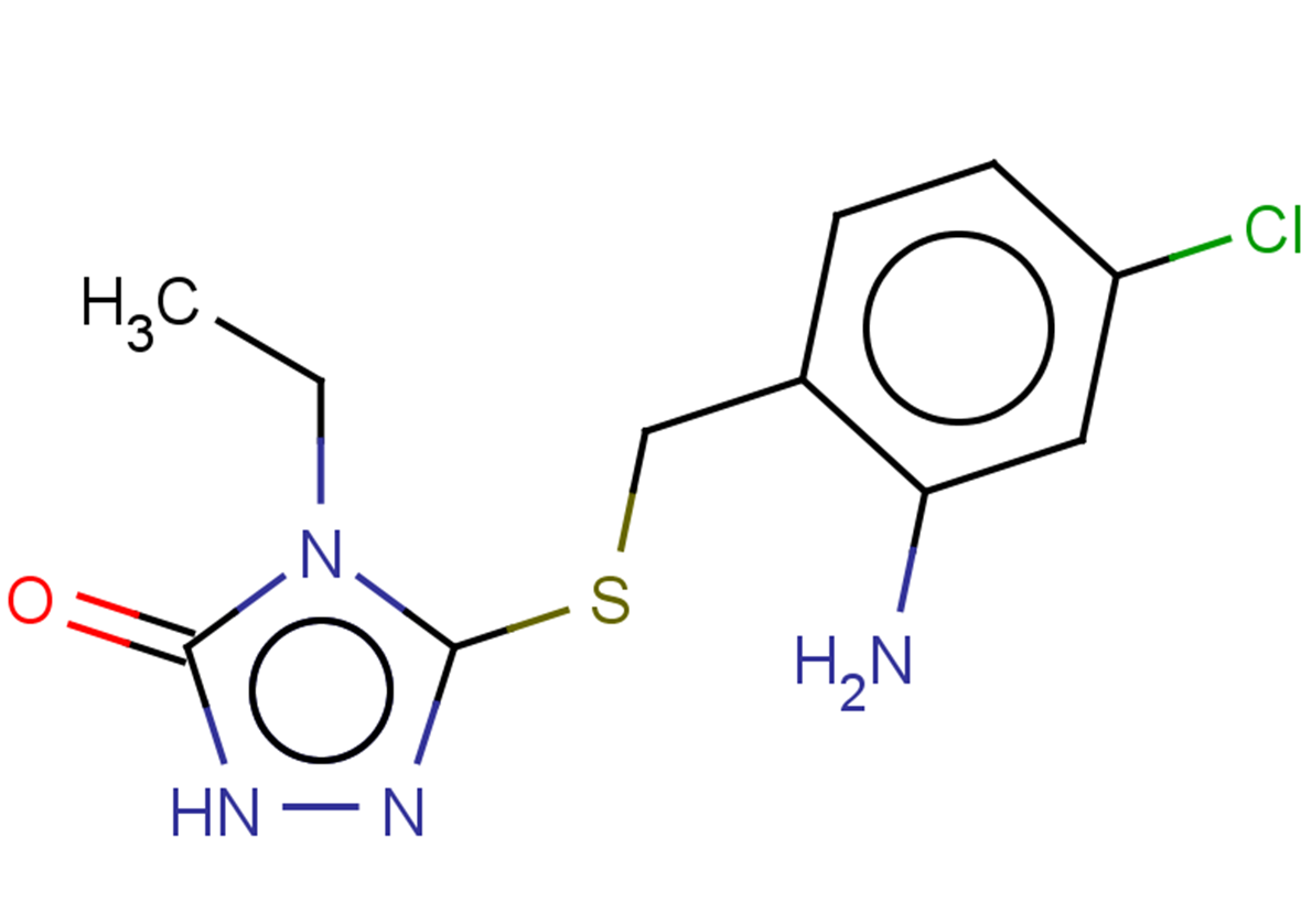 3-{[(2-amino-4-chlorophenyl)methyl]sulfanyl}-4-ethyl-4,5-dihydro-1H-1,2,4-triazol-5-one