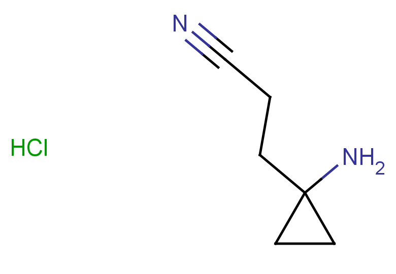 3-(1-aminocyclopropyl)propanenitrile hydrochloride