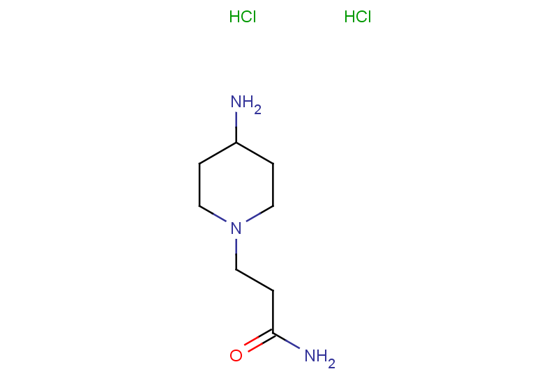 3-(4-aminopiperidin-1-yl)propanamide dihydrochloride