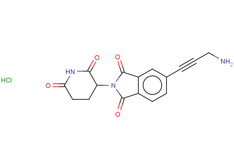 5-(3-aminoprop-1-yn-1-yl)-2-(2,6-dioxopiperidin-3-yl)-2,3-dihydro-1H-isoindole-1,3-dione hydrochloride