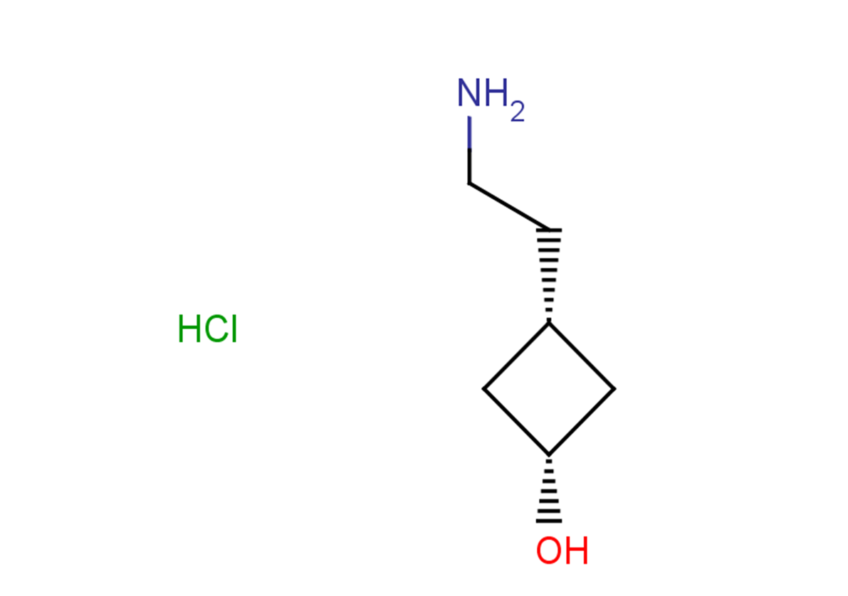 rac-(1r,3s)-3-(2-aminoethyl)cyclobutan-1-ol hydrochloride, cis