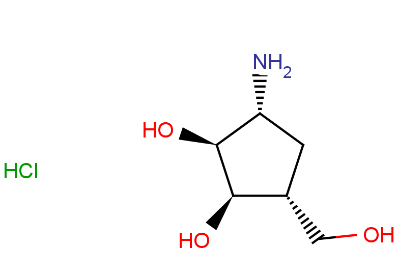 rac-(1R,2S,3R,5R)-3-amino-5-(hydroxymethyl)cyclopentane-1,2-diol hydrochloride
