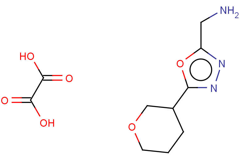[5-(oxan-3-yl)-1,3,4-oxadiazol-2-yl]methanamine, oxalic acid